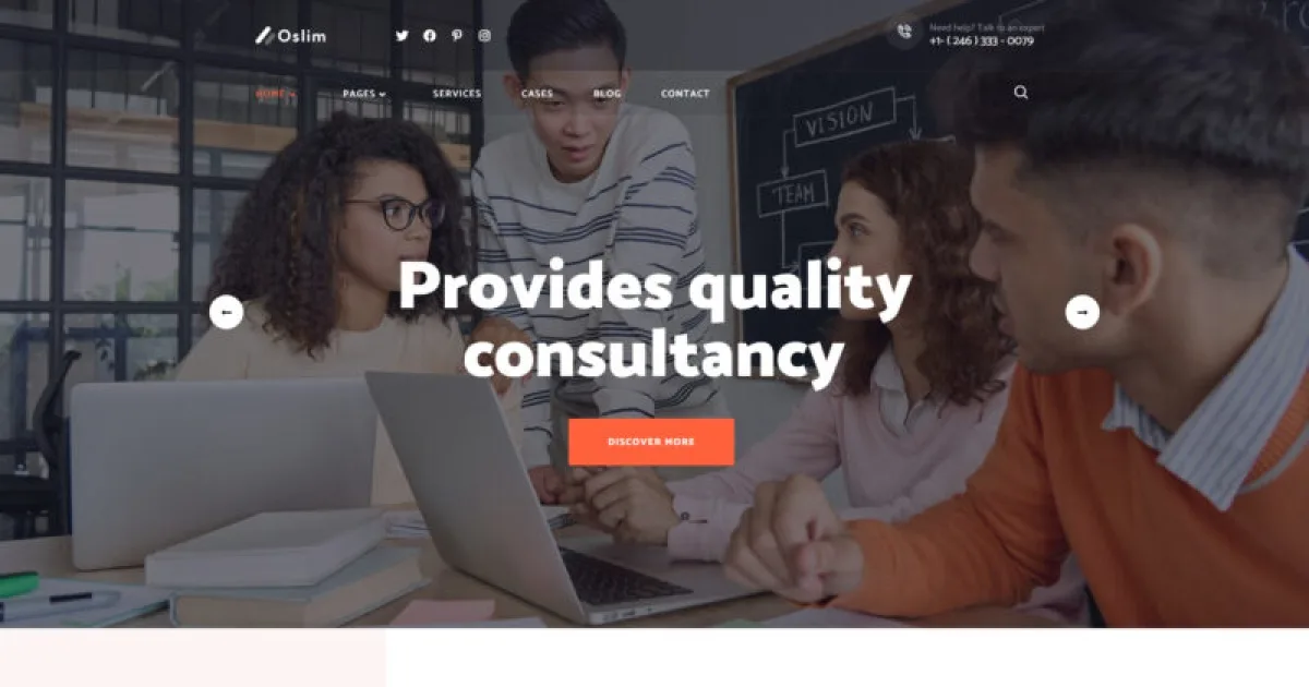 Oslim – Consulting Finance Elementor Template Kit