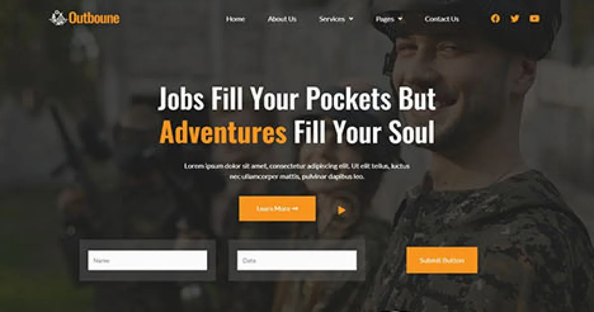 Outbone – Outbond Activity & Adventure Tour Elementor Template Kit