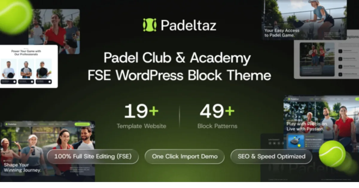 Padeltaz – Padel Club and Sports Academy WP Theme