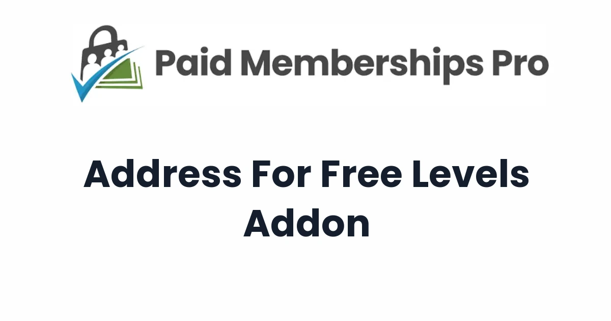 Paid Memberships Pro Address For Levels Addon