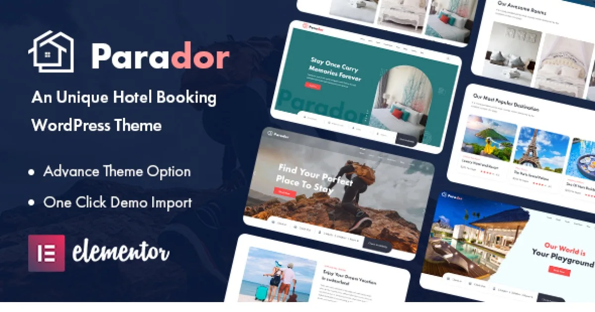 Parador Theme – Hotel Booking WordPress Theme - Official Release Preview