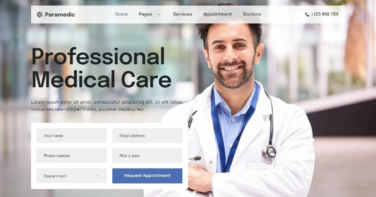 Paramedic – Medical Elementor Template Kit