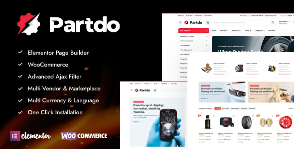 Partdo WooCommerce Theme