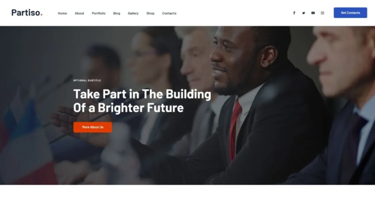 Partiso – Political Party & Candidate Elementor Template Kit