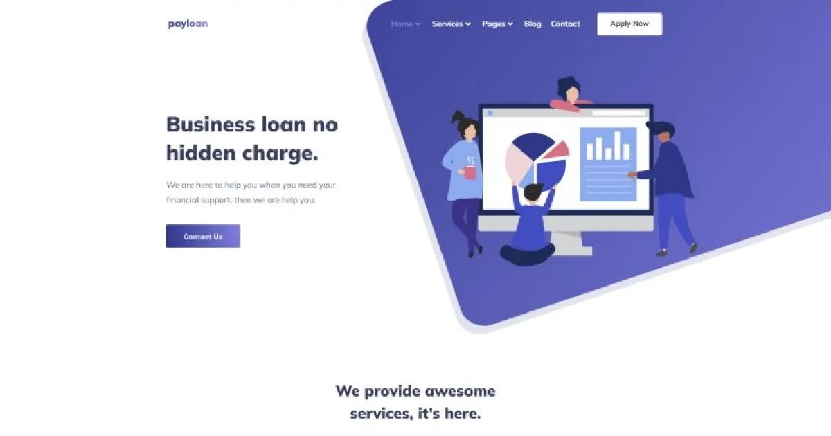 Payloan – Banking & Business Loan Elementor Template Kit