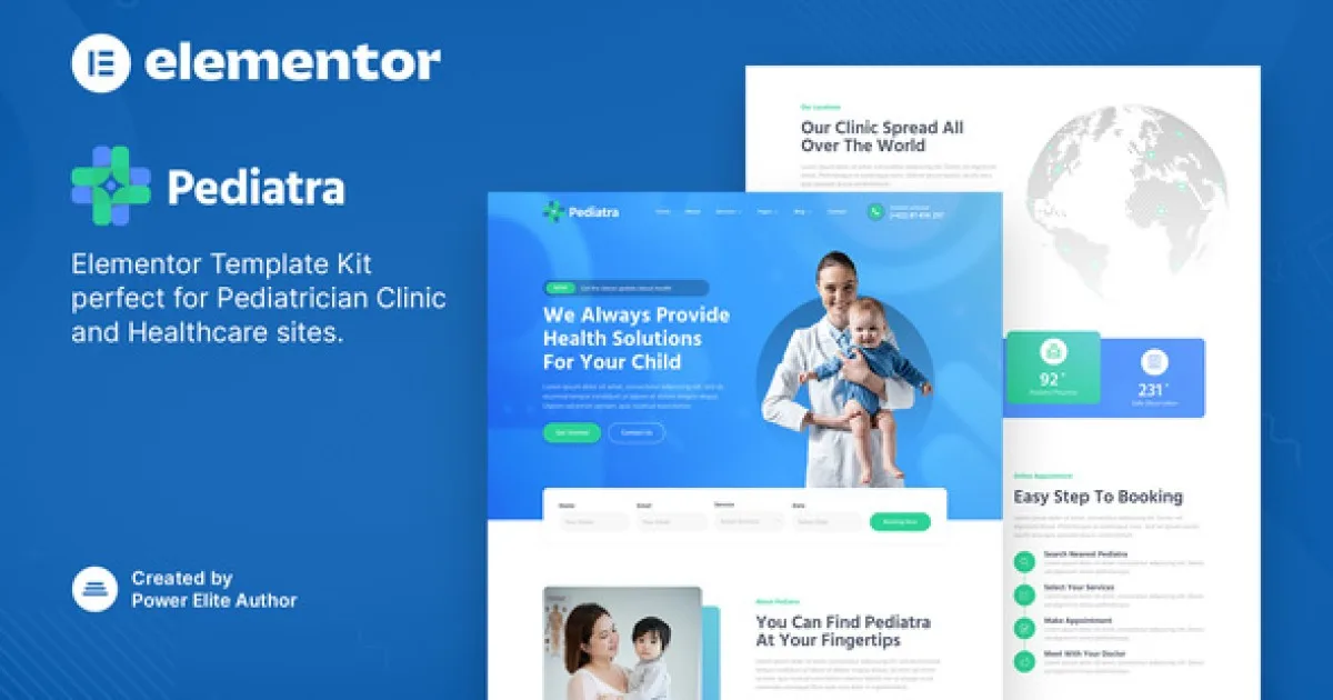 Pediatra – Pediatrician Clinic & Healthcare Elementor Template Kit