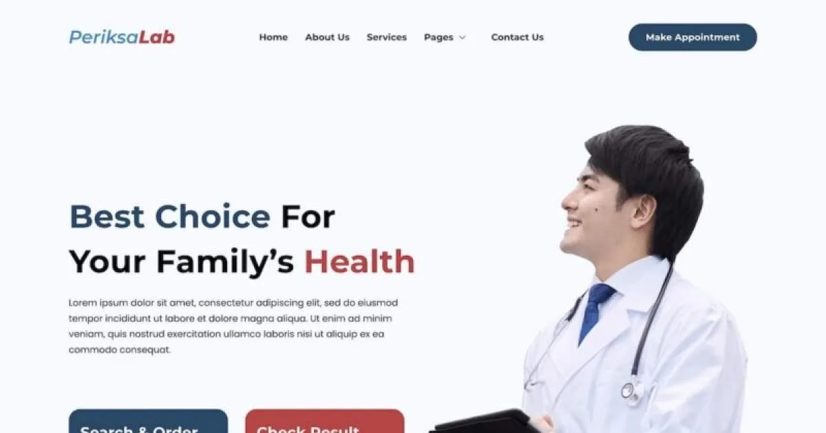 Periksalab – Healthcare & Medical Clinic Template Kits