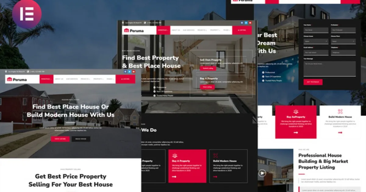 Peruma – Real Estate & Property Listing Elementor Template Kit