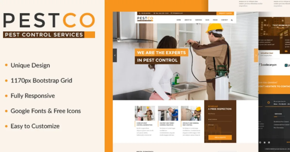Pestco – Pest Control Template