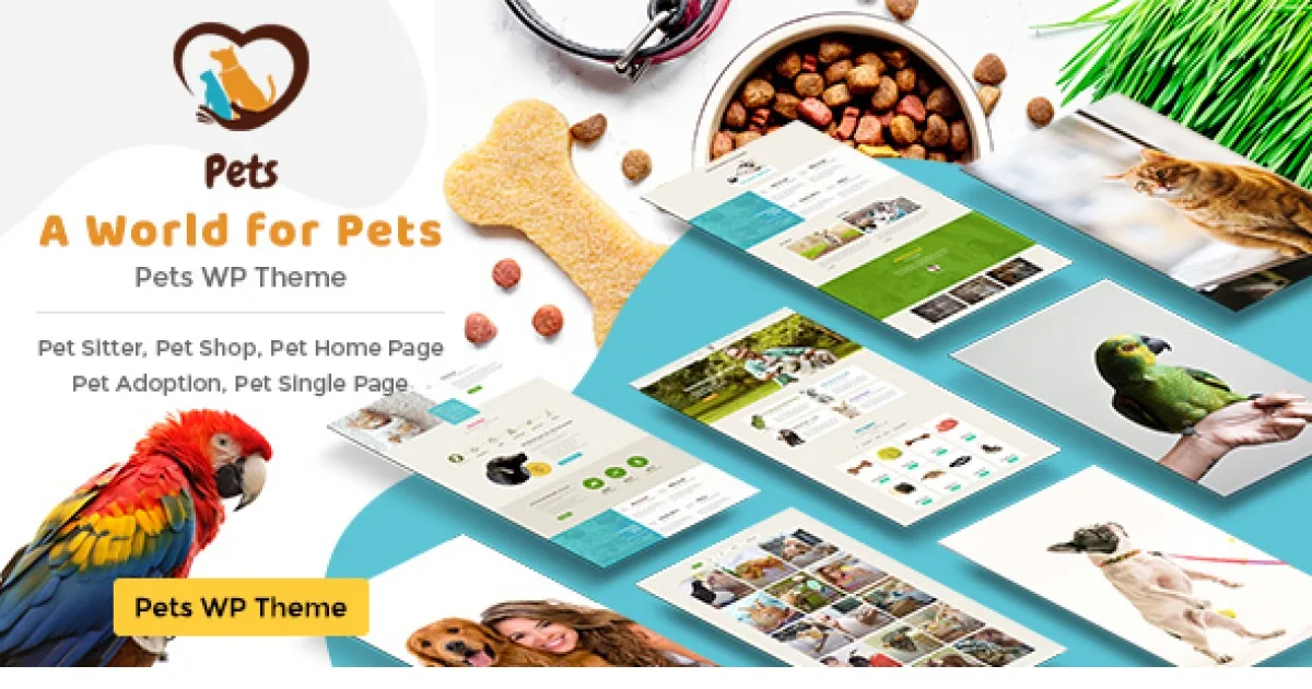 Pet World – Dog Care & Pet Shop WordPress Theme 