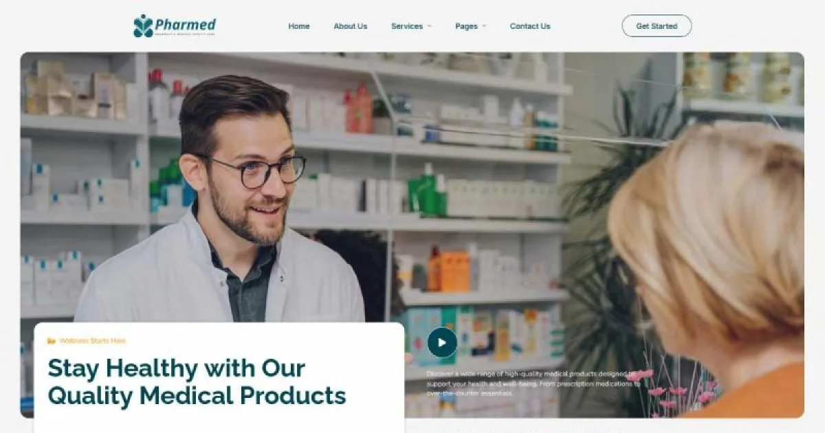 Pharmed – Pharmacy & Medical Health Care Elementor Template Kit