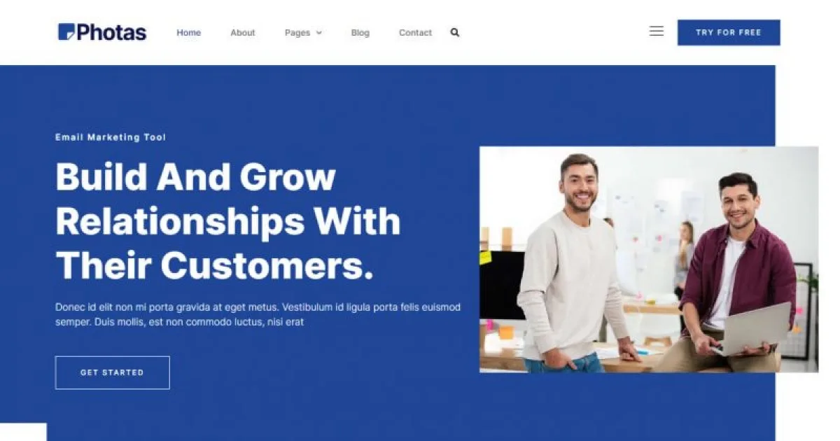 Photas – Email Marketing Company Elementor Template Kit