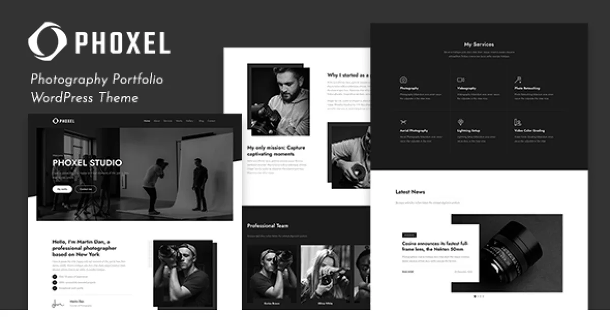 Phoxel Theme – Photography Portfolio WordPress Theme