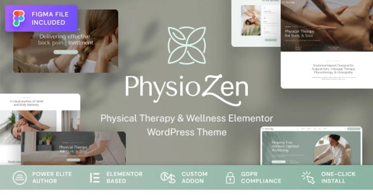 PhysioZen Theme – Chiropractor & Physiotherapy Wellness WordPress Theme