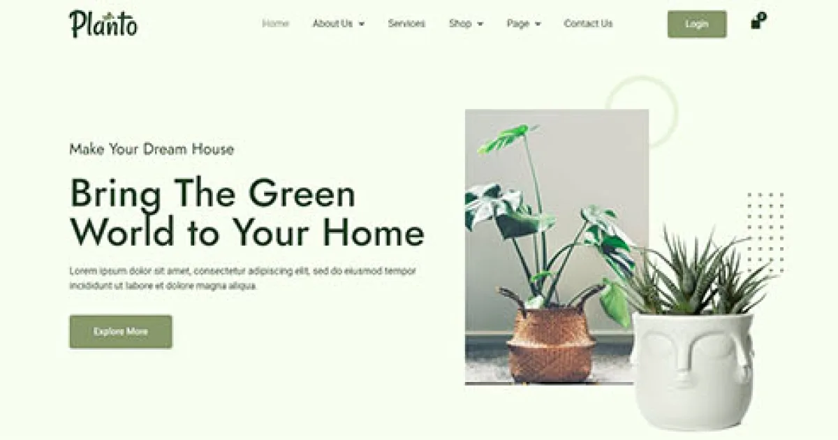 Planto – Green Elementor Template Kit