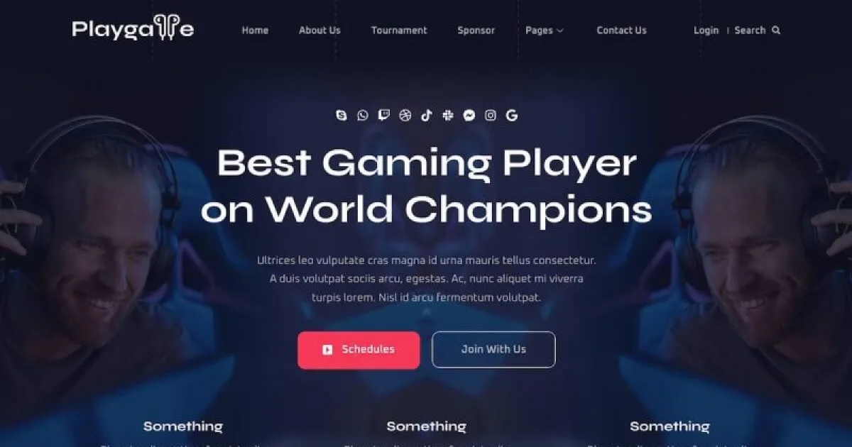 Playgame – Esports Elementor Template Kit