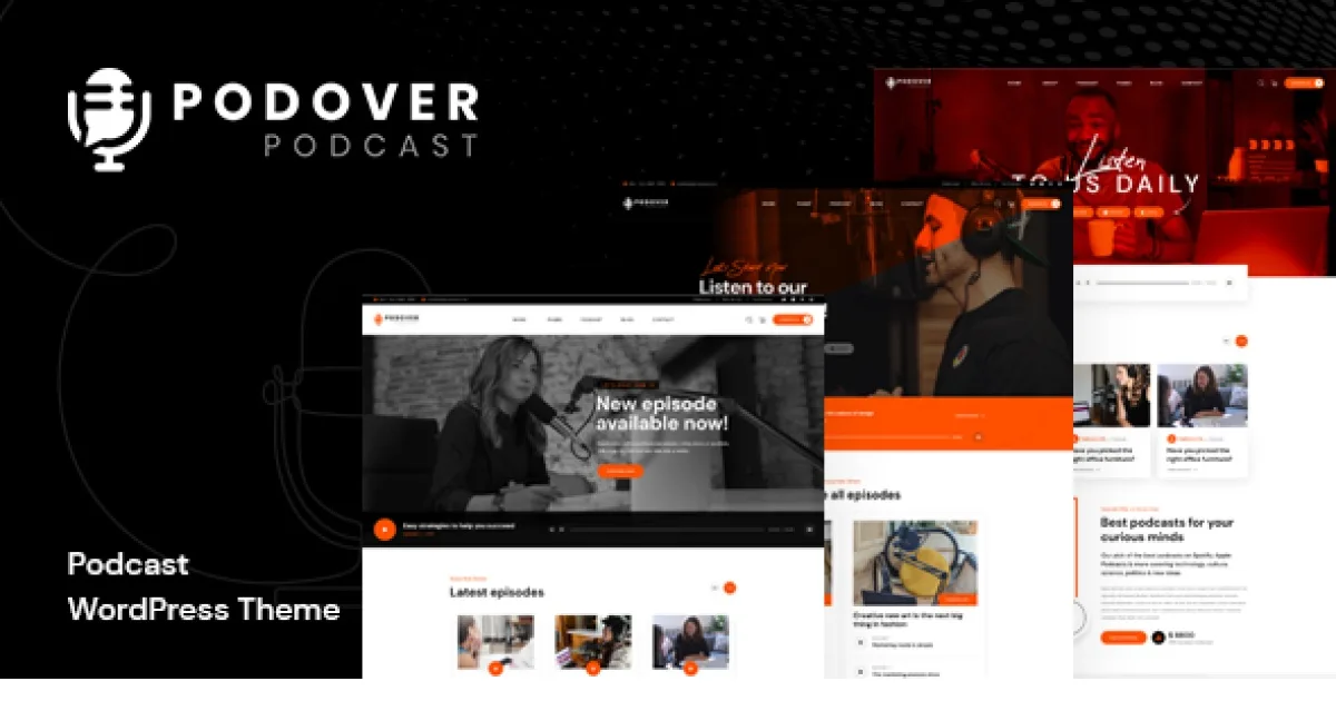 Podover WordPress Theme - Official Release Preview