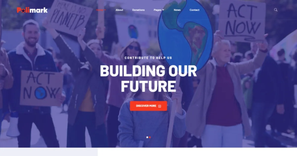 Polimark – Political Campaign & Elections Elementor Template Kit