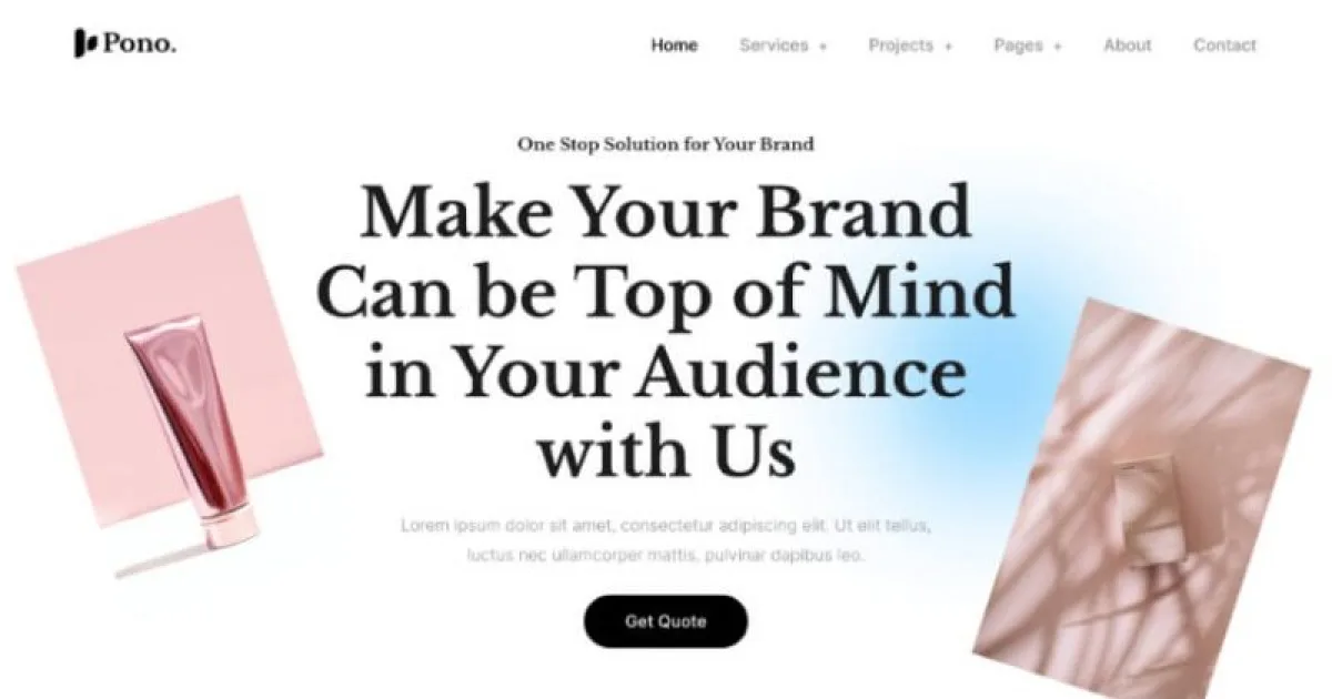 Pono – Creative Agency Elementor Template Kit