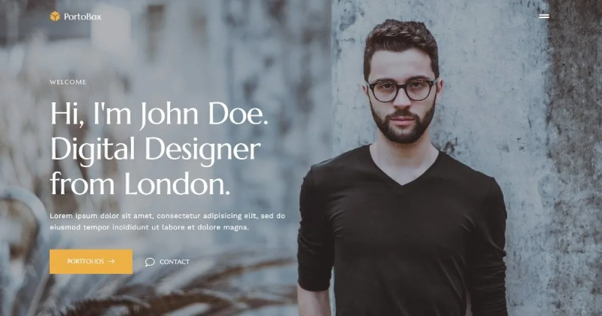 PortoBox – Creative Portfolio Elementor Template Kit