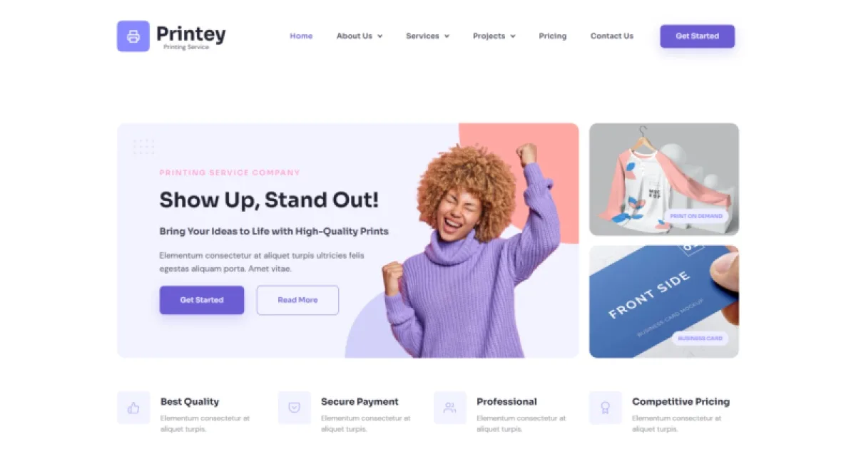 Printey – Printing Business Elementor Template Kit