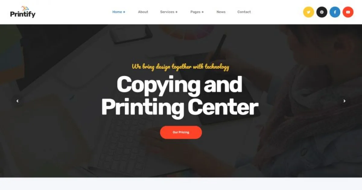 Printify – Printing Company Elementor Template Kit