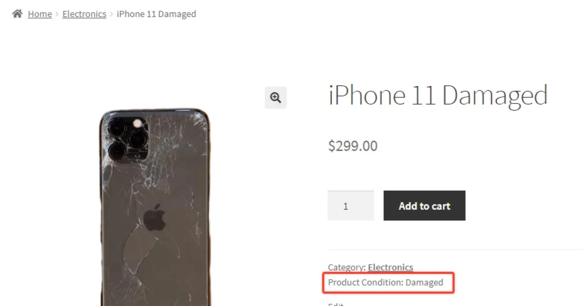 Product Condition for WooCommerce
