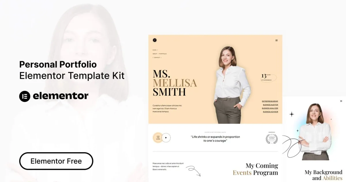 Profily – Personal Portfolio Elementor Template Kit