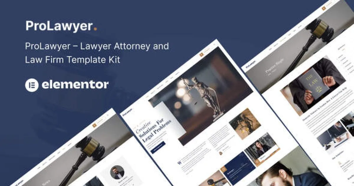 Prolawyer – Lawyer and Law Firm Elementor Kit
