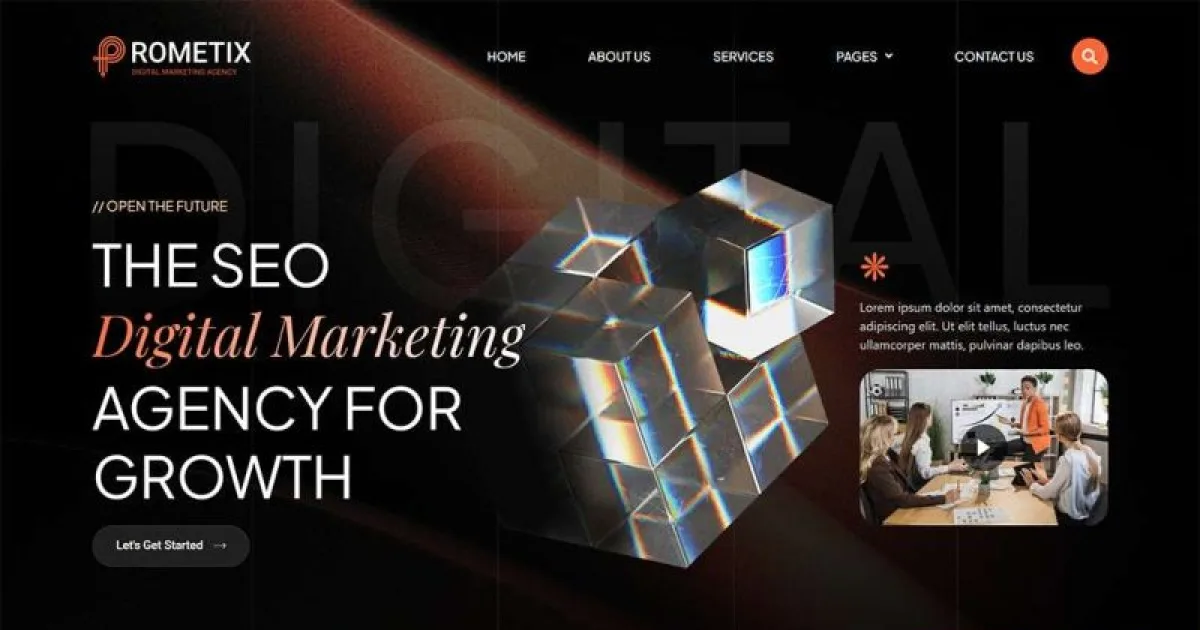 Prometix – Digital Marketing Agency Elementor Template Kit
