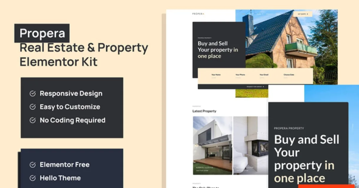 Propera – Real Estate Elementor Template Kit