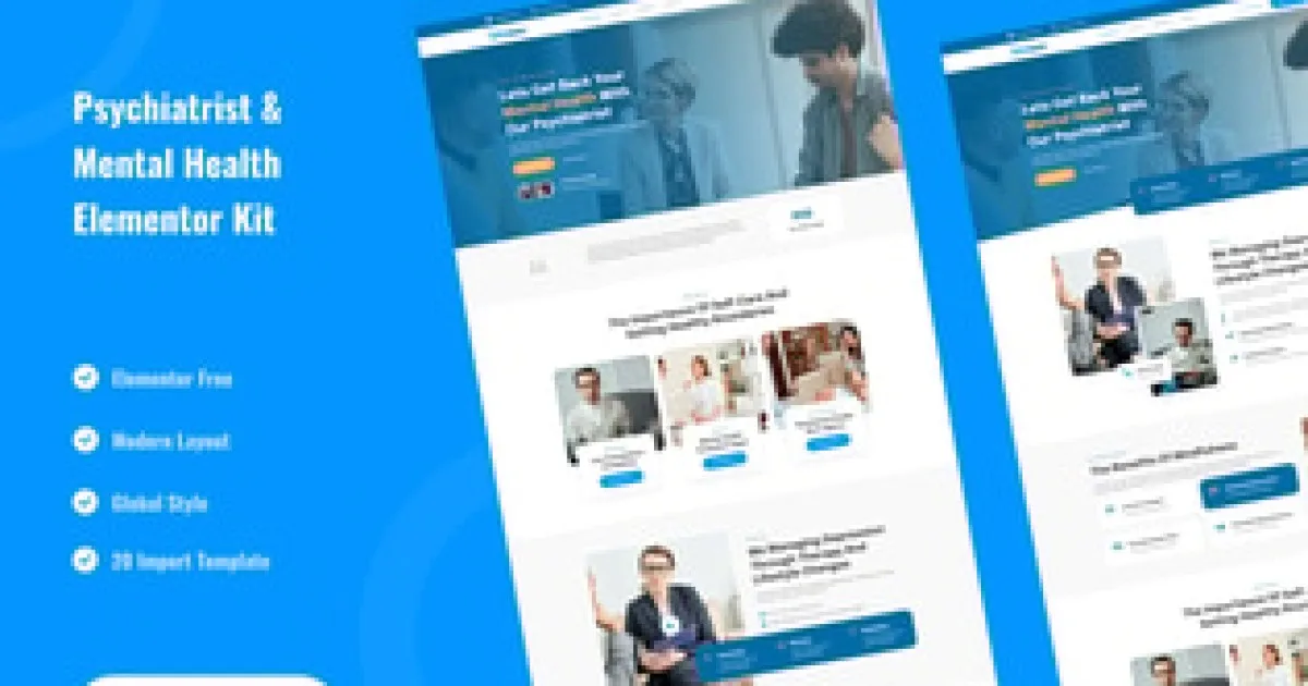 Psycola – Psychology & Mental Health Elementor Template Kit - Official Release Preview