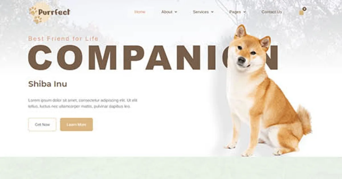 Purrfect – Pet Shop Elementor Template Kit
