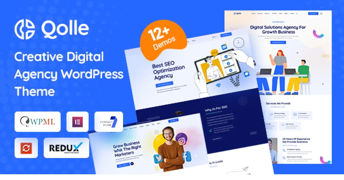 Qolle – Digital Marketing Agency WordPress Theme - Official Release Preview