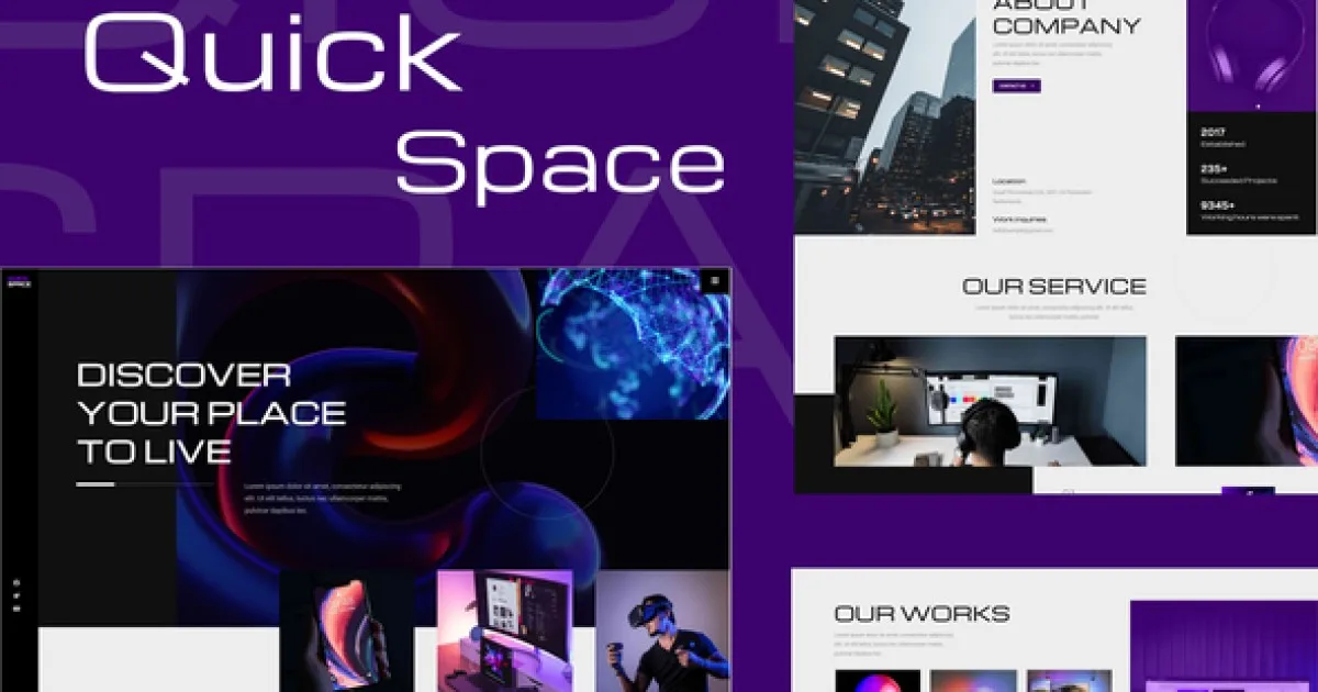QuickSpace – Creative Business Elementor Template Kit - Official Release Preview
