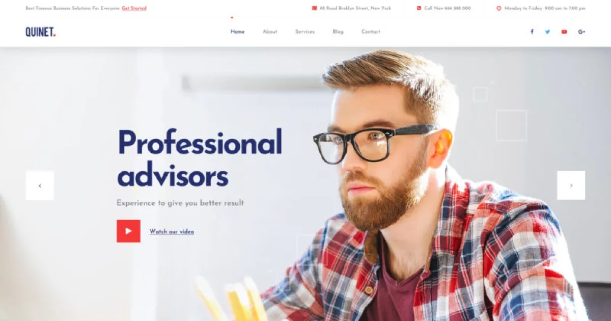 Quinet – Business Consulting Elementor Template Kit