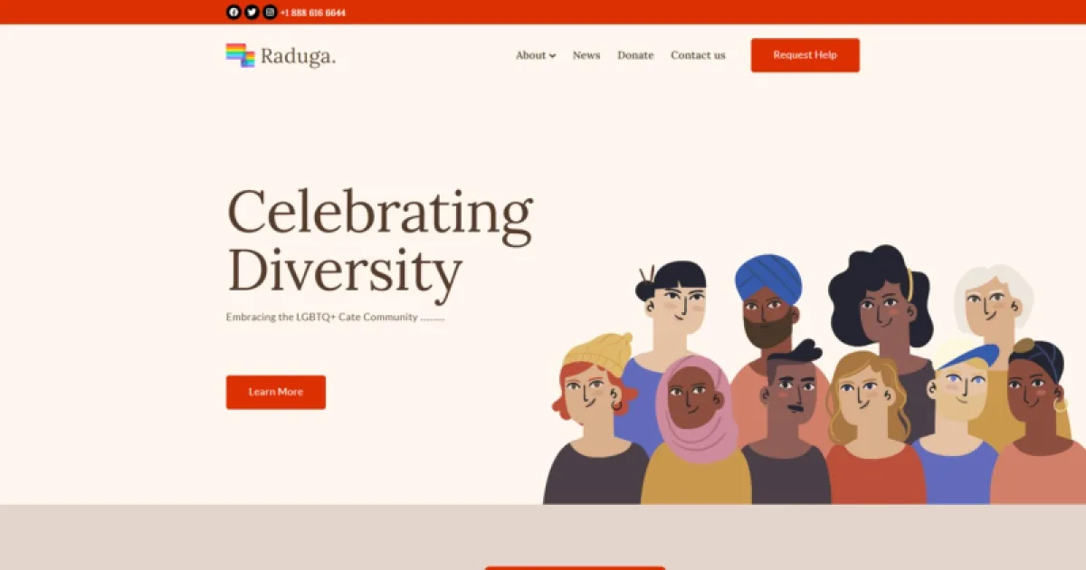 Raduga – LGBTQI+ Care Community Elementor Template Kit