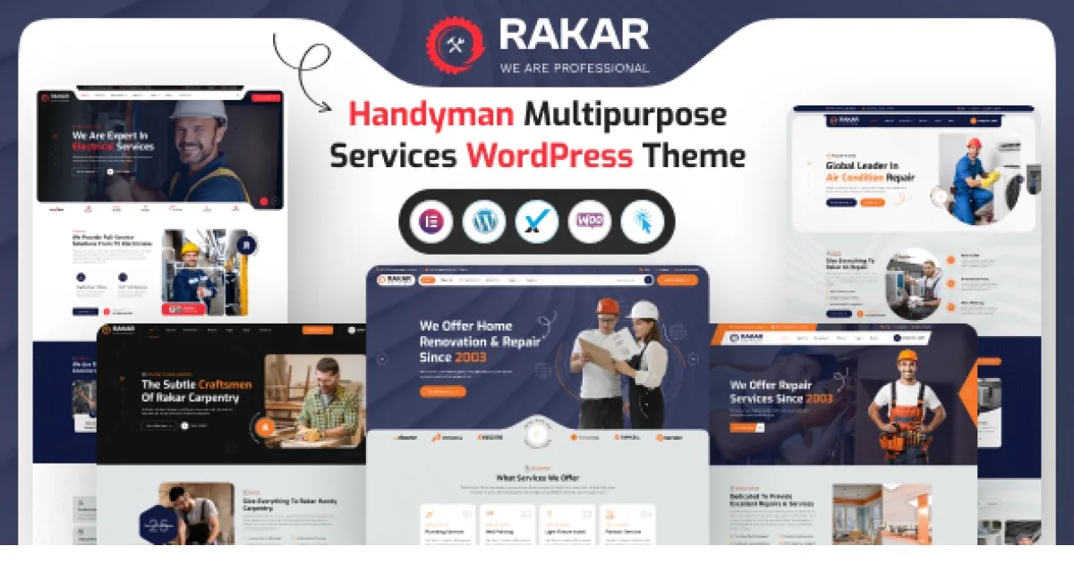 Rakar – Multipurpose Services WordPress Theme  - Official Release Preview