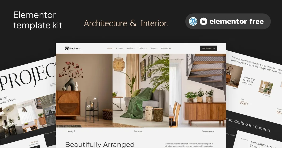 Rauhum – Architecture & Interior Elementor Template Kit