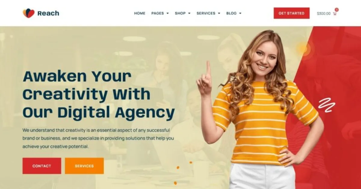 Reach – Digital Agency & Creative Elementor Pro Template Kit