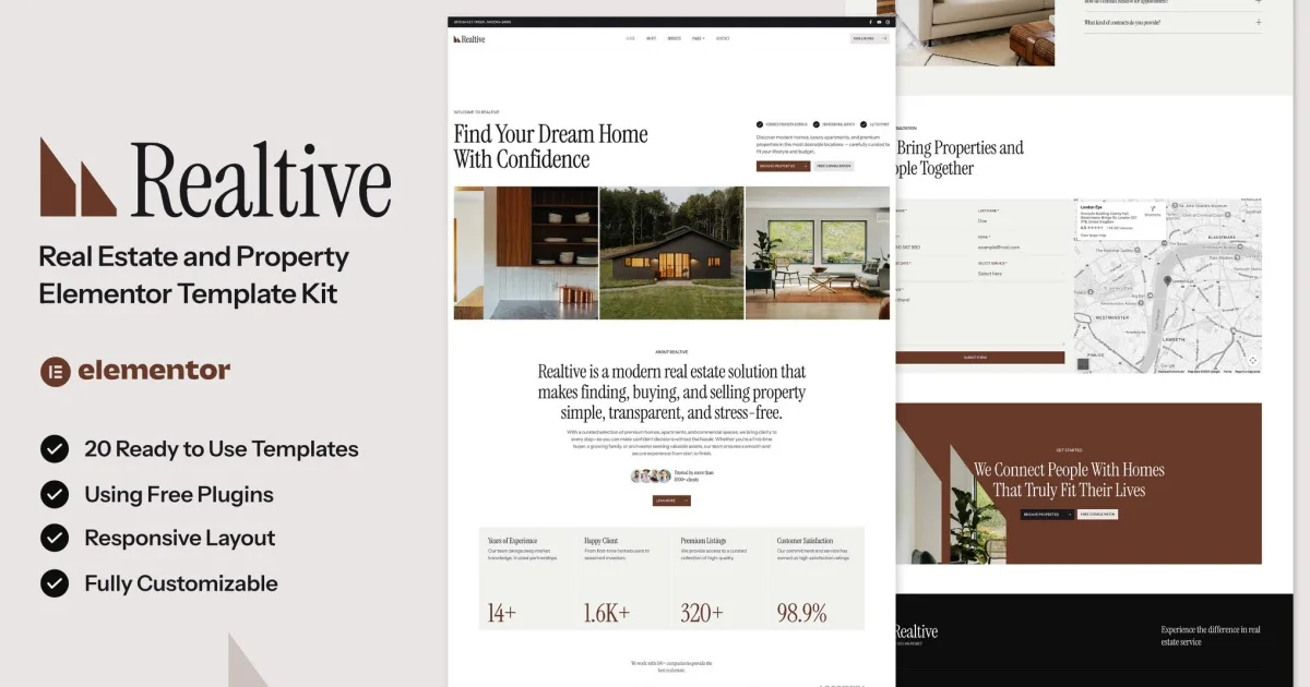 Realtive – Real Estate & Property Elementor Template Kit