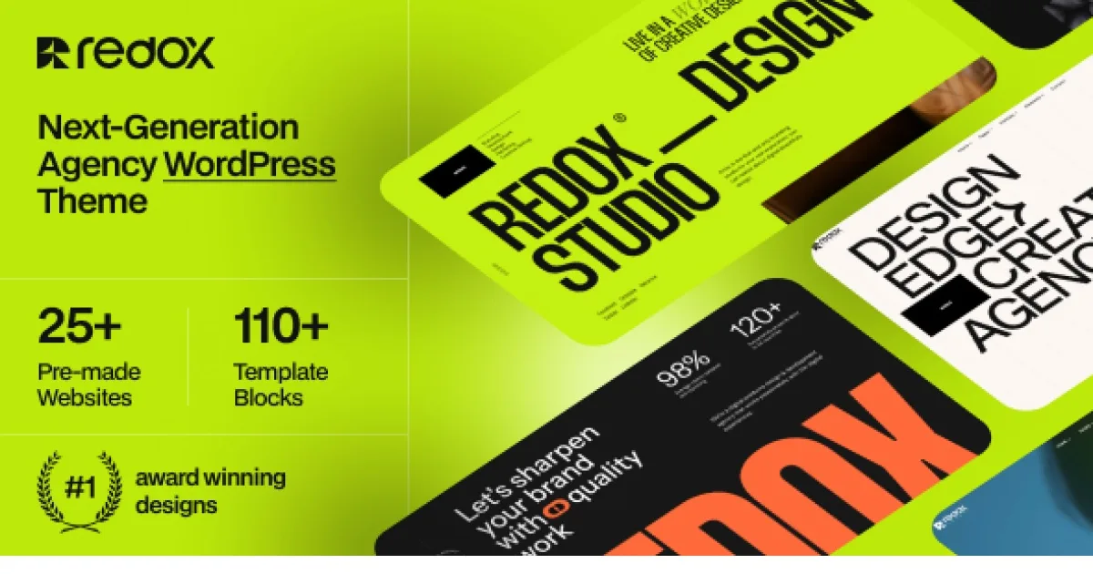 Redox – Creative Agency Portfolio WordPress ThemeÂ