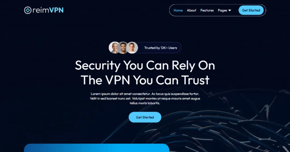 Reimvpn – Proxy & VPN Services Elementor Template Kit