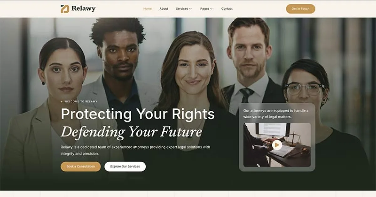 Relawy – Law Firm & Attorney Elementor Template Kit