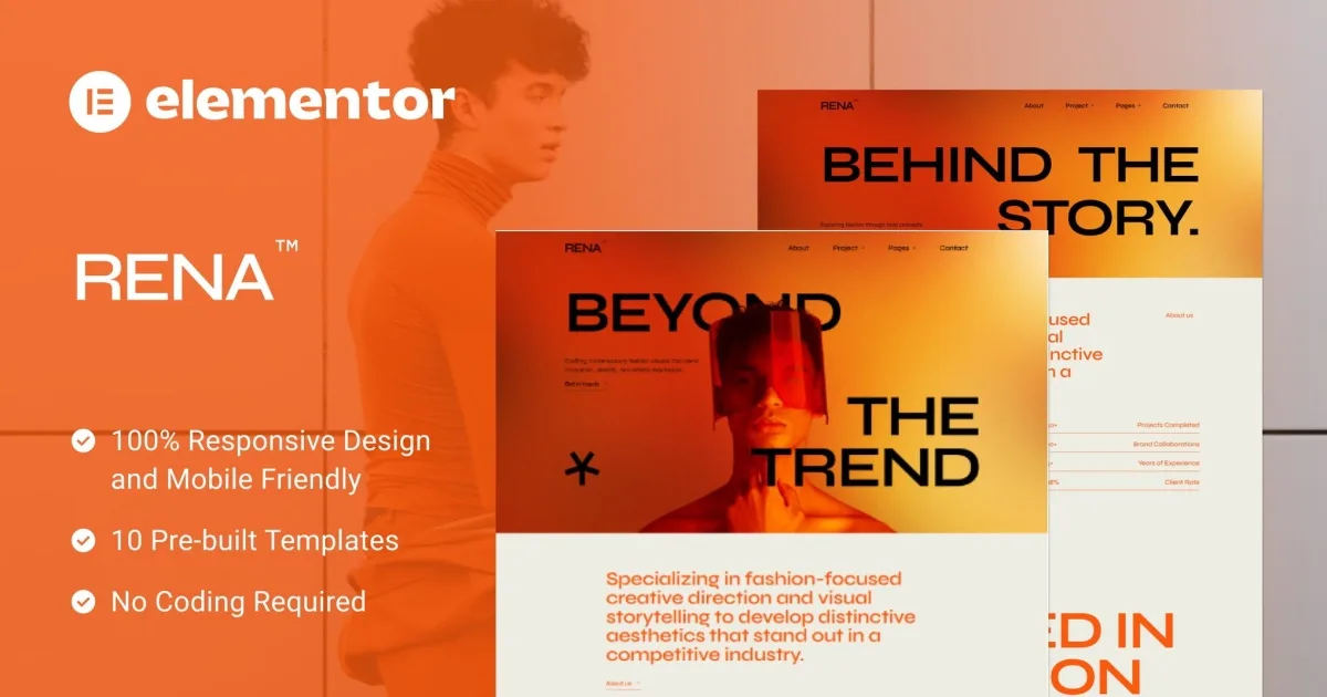 Rena – Fashion Stylish Portfolio Elementor Template Kit