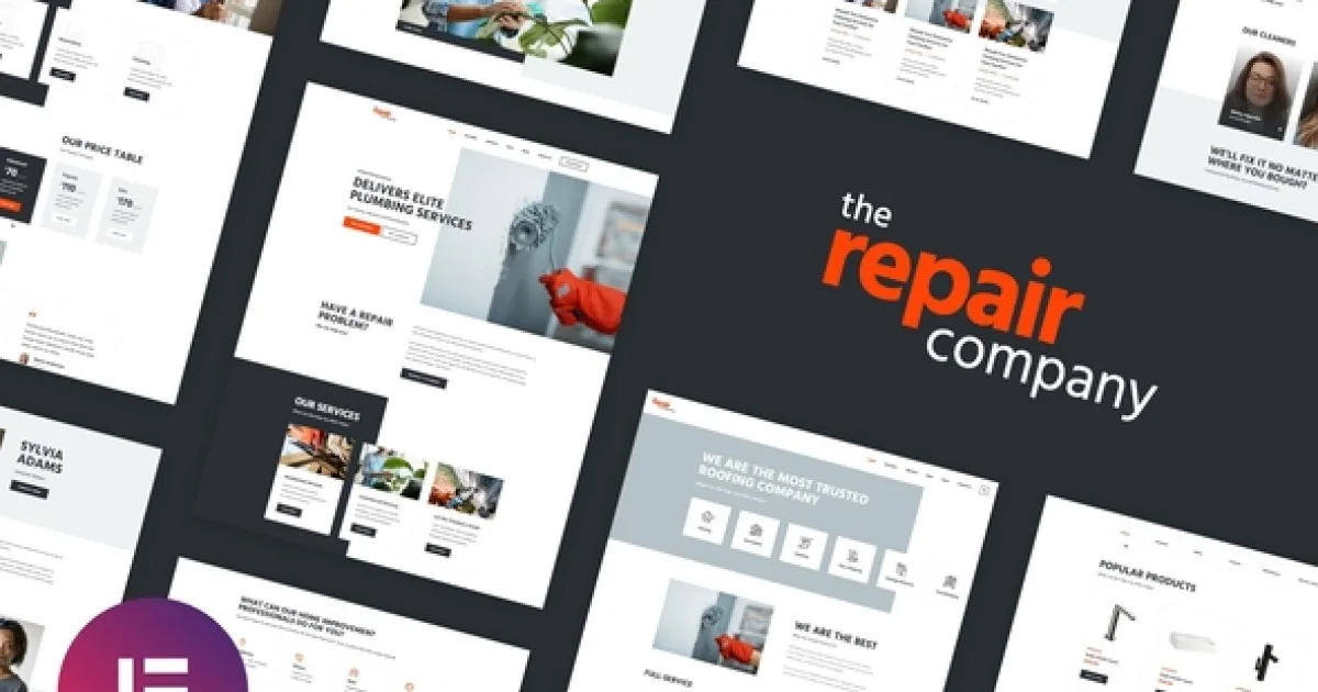 Renovirta – Plumbing & Repair Elementor Template Kit