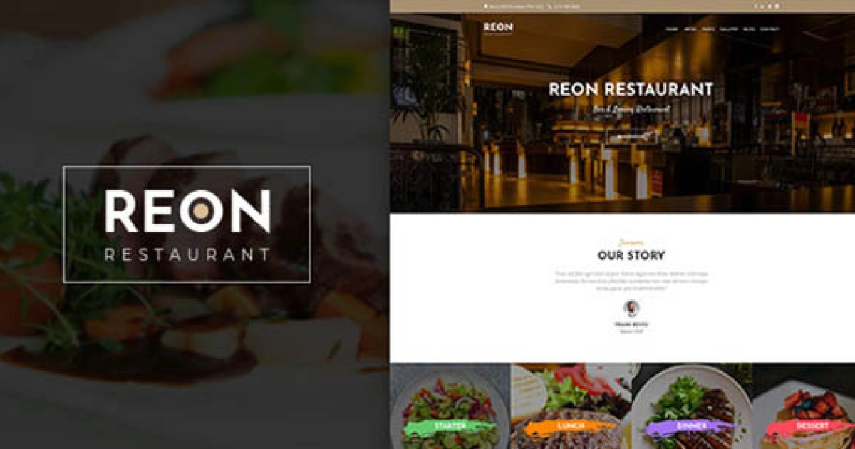 Reon – Restaurant WordPress Theme - Official Release Preview