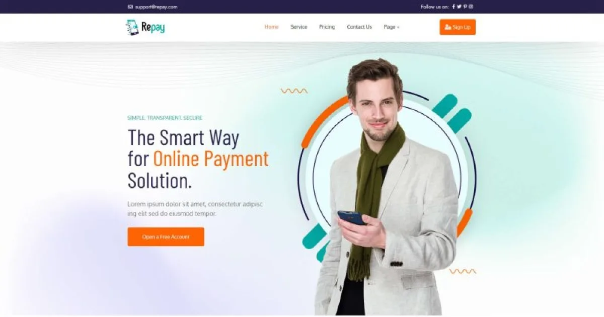 Repay | Payment Gateway Elementor Template Kit