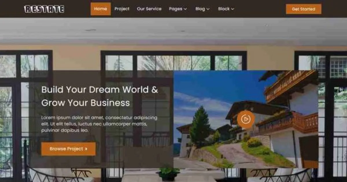Restate – Construction Builder Elementor Template Kit