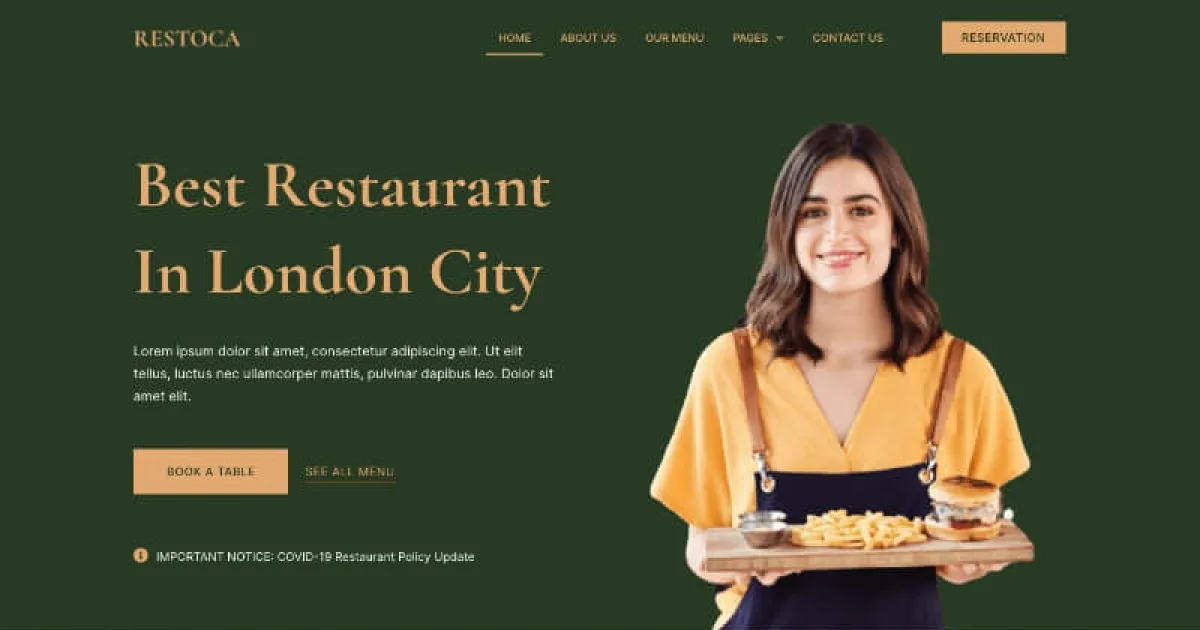 Restoca – Restaurant & Cafe Elementor Template Kit